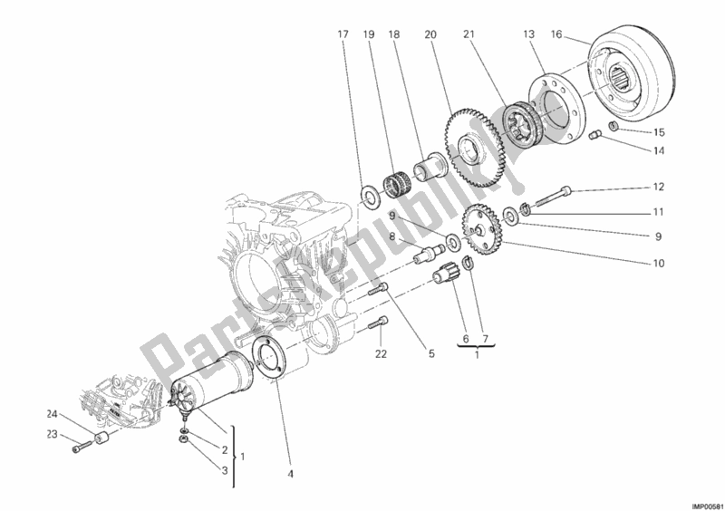 Todas las partes para Motor De Arranque de Ducati Monster S4R USA 1000 2008